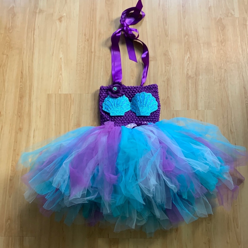 Mermaid Halter Top W/attachable Tutu Costume